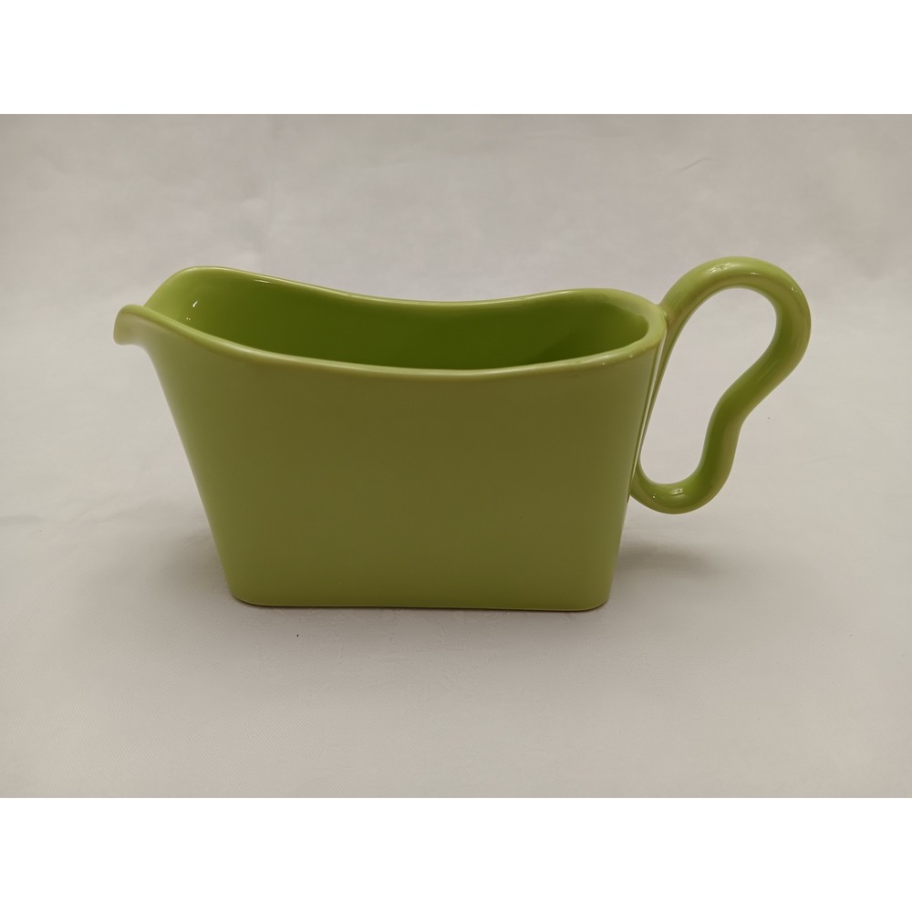 Franciscan Gravy Boat Vintage Chartreuse Green Made in California MCM Ceramic